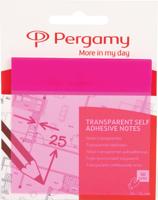Pergamy transparante notes, ft 76 x 76 mm, 50 vel, roze - thumbnail
