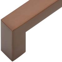 Handvatten 10 st 96 mm roestvrij staal bronskleurig - thumbnail