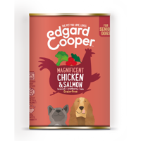 Hond blik senior kip/zalm 400g Edgard & Cooper - Edgard en cooper - thumbnail