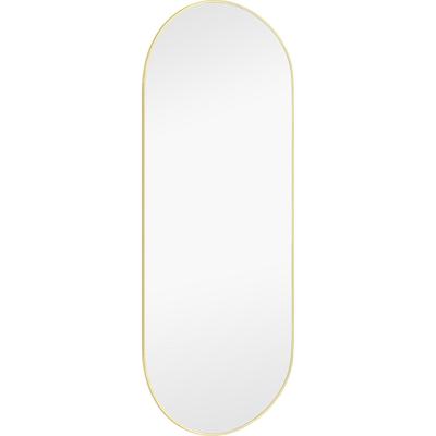 Ovale Decoratieve Gouden Spiegel van Metaal