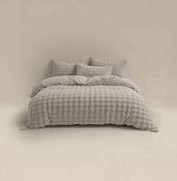 RoyalTextile - Pom Pom Dekbedovertrek - Teddy - Beige - 200 x 220 - thumbnail