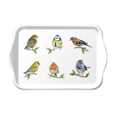 Ambiente tray 13x21cm bird species white