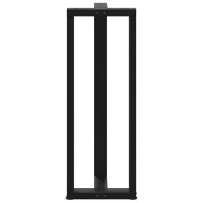 Bartafelpoten 2 st T-vormig 40x35x(110-111) cm staal zwart