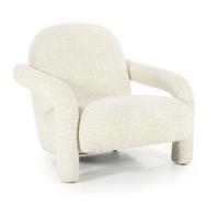 Eleonora Fauteuil 'Monica' Grove Bouclé, kleur Beige - thumbnail