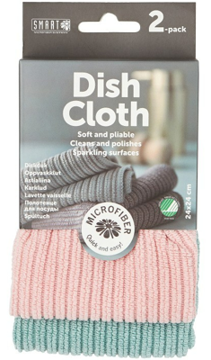 Smart Microfiber System Microvezel Vaatdoek Roze & Turquoise Smart Microfiber System Microvezel Vaatdoek Roze & Turquoise