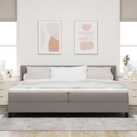 Boxspringbed met matras met matras Taupe 200 x 200 cm - thumbnail