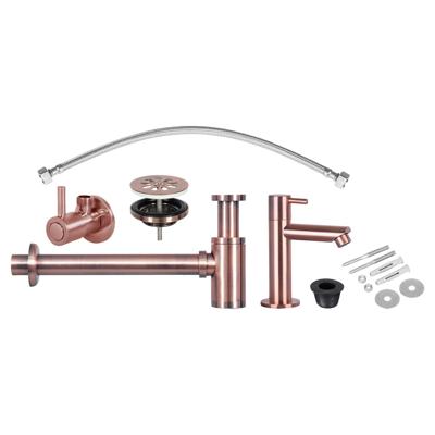 Fonteinkraan Installatie Set Differnz Mix Rood Koper Differnz