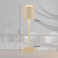 Globo Design tafellampVannie zand bruin oplaadbaar - 58438S - thumbnail
