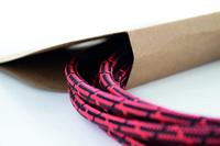 Cordial 14786 Jackplug Instrumenten Aansluitkabel [1x Jackplug male 6,3 mm (mono) - 1x Jackplug male 6,3 mm (mono)] 7.50 m Zwart, Rood Textielmantel - thumbnail