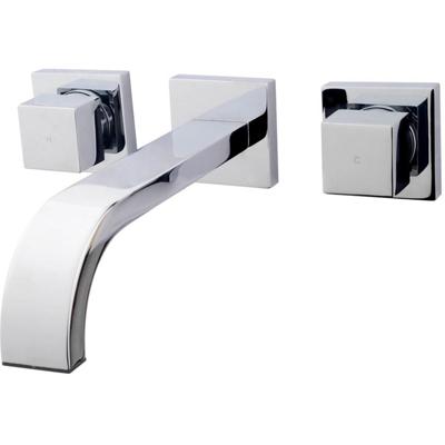 Xellanz Romo Wastafelkraan 2-kops - Inbouw - Chroom