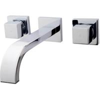 Xellanz Romo Wastafelkraan 2-kops - Inbouw - Chroom - thumbnail