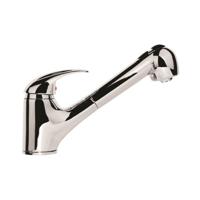 ALBATROS ééngreepsmengkraan keuken met uittrekbare sproeier, lage druk, chroom lage druk kraan - alleen geschikt voor lage druk boilers/kleine accumulatoren (onder wastafel model) draaibare uitloo - thumbnail