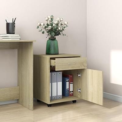 Rolkast 45x38x54 cm bewerkt hout sonoma eikenkleurig