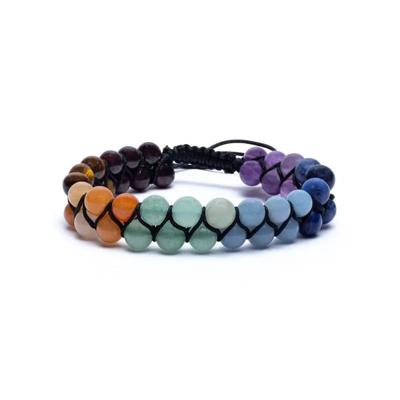 Edelstenen Armband Chakra Dubbele Rij Edelstenen Armband Chakra Dubbele Rij