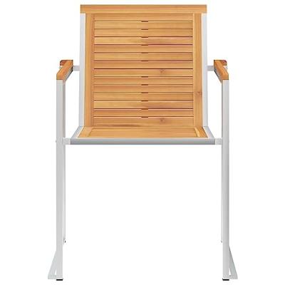 Tuinstoelen 8 st met kussens massief teakhout