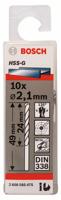 Bosch Accessoires Metaalboren HSS-G, Standard 2,1 x 24 x 49 mm 10st - 2608585475 - thumbnail