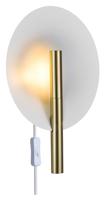 Wandlamp rond metaal goud wit G9 Furiko rond - thumbnail