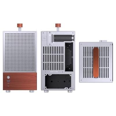 Jonsbo Mini-tower Behuizing, PC-behuizing, Gaming-behuizing Zilver