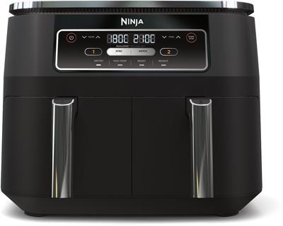 Friggitrice ad aria NINJA - Foodi AF200EU - Capacità 7,6 l - Doppia vasca - 4 programmi di cottura - 2400 W