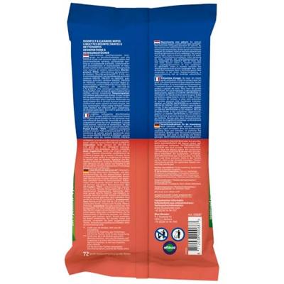HG Blue wonder disinfect cleaning wipes 72 stuks