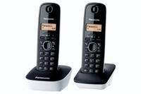 Panasonic KX-TG1612FRW Duo draadloos antwoordapparaat Zwart Wit - thumbnail