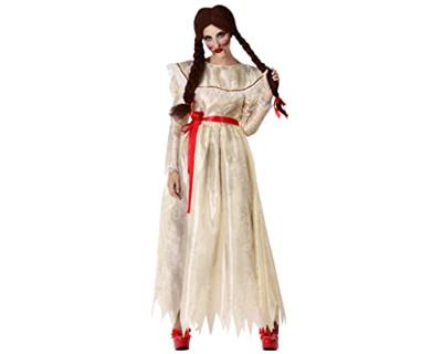 Kostuums voor Volwassenen Bezeten meisje Wit (1 Pcs) Maat XS/S
