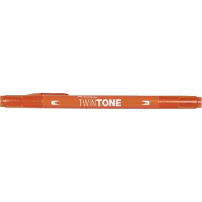 Tombow • twintone dual-tip brushpen carred orange
