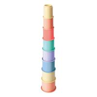 Playgo stapelblokken regenboog - 8dlg. - thumbnail