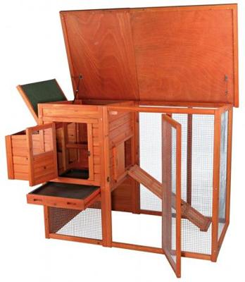 TRIXIE NATURA KIPPENHOK MET REN 170X105X77 CM