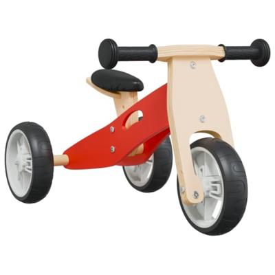 VidaXL Loopfiets voor kinderen 2-in-1 rood