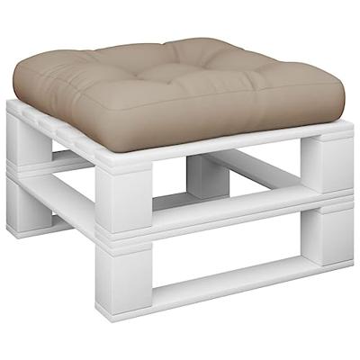 VidaXL Palletkussen 58x58x10 cm stof taupe