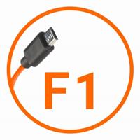 Miops camera verbindingskabel fujifilm f1 oranje - thumbnail