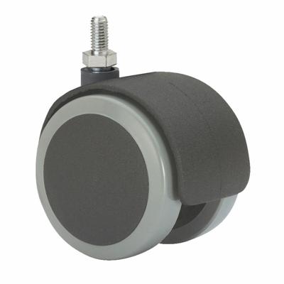 Rueda Ruedas Alex Zwart/Gris Nylon 10 x 15 mm 50 kg draaibaar