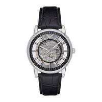 Horlogeband Armani AR1981 Leder Zwart - thumbnail