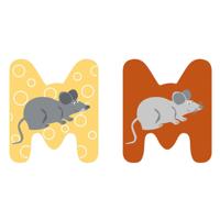 Small Foot - houten dieren kinderletter - m - thumbnail