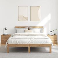 Nachtkastjes 2 st 40x30x40 cm bewerkt hout artisanaal eiken - thumbnail