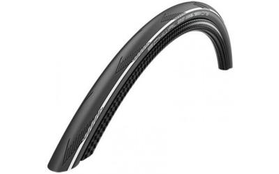 Schwalbe Vouwband one v-guard 28 x 1.00" / 25-622 - zwart met een witte streep