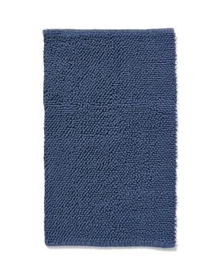 HEMA Badmat 50x85cm chenille staalblauw (donkerblauw)