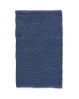 HEMA Badmat 50x85cm chenille staalblauw (donkerblauw) - thumbnail
