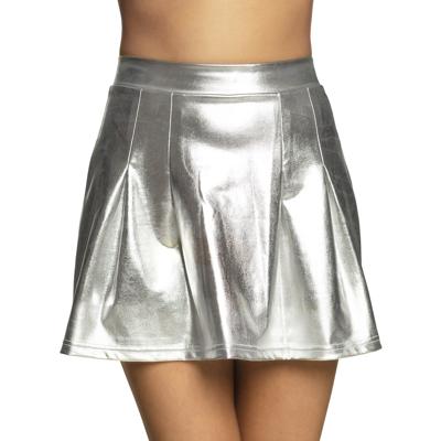 Minirok zilver