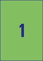 Etiket avery 3472 210x297mm a4 groen 100st - thumbnail