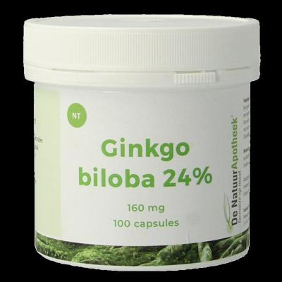 Natuurapotheek Ginkgo biloba 24% 160mg 100 Capsules