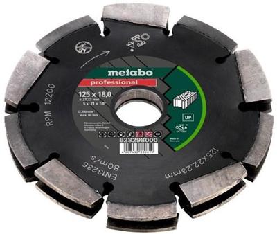 Metabo 628298000 Groeffrees Hardmetaal Afmeting, Ø 125 mm Schachtdiameter 22.23 mm 1 stuks Metabo 628298000 Groeffrees Hardmetaal Afmeting, Ø 125 mm Schachtdiameter 22.23 mm 1 stuks