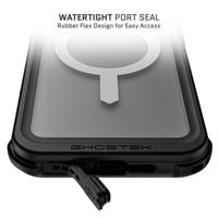 Ghostek Nautical Waterproof MagSafe Case + Belt Swivel Holster Apple iPhone 16 Pro Max Clear - thumbnail
