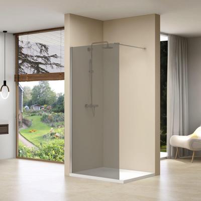 Inloopdouche Van Rijn ST01 Met Stabilisatiestang 100x200 cm Rookglas 8 mm Chroom van Rijn Inloopdouche Van Rijn ST01 Met Stabilisatiestang 100x200 cm Rookglas 8 mm Chroom van Rijn