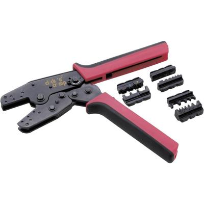 Cimco click n crimp 106002 Perstangset 5-delig Geïsoleerde kabelschoenen, Open platte stekkerhulzen, Platte stekkers