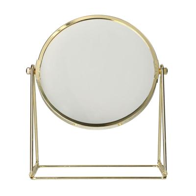 LSP Spiegels Spiegel op frame voet goud 22cm 3x vergrotend LSP Spiegels Spiegel op frame voet goud 22cm 3x vergrotend