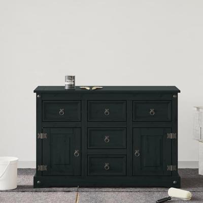 VidaXL Meubelverf zwart 10 x 10 x 12 cm wandprint