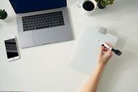 nobo Glazen notitiebord Diamond Glass Desktop (b x h) 216 mm x 297 mm Stralend wit Incl. tafelstandaard, Incl. boardmarker - thumbnail