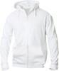 Clique 021034 Basic Hoody Full zip - Wit - XS - thumbnail